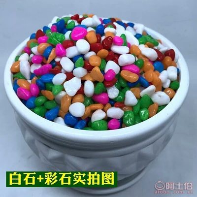 【鑫山厂家批发砂石料五彩装饰石头多肉铺面用鹅卵石】灵寿县鑫山矿产品加工厂 - 产品库